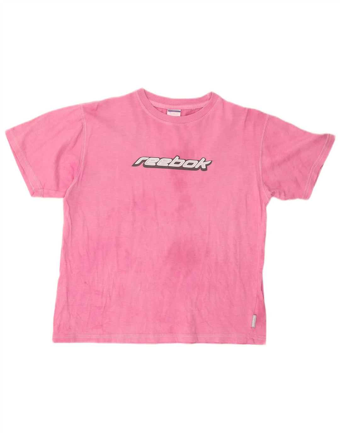 REEBOK Camiseta gráfica para mujer Top UK 18 XL Algodón rosa