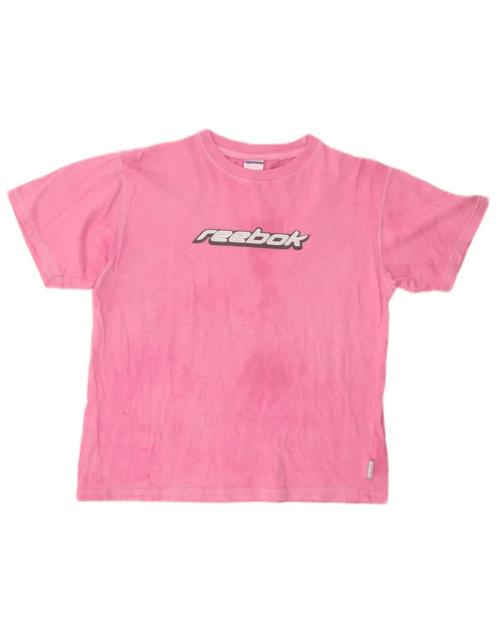 REEBOK Camiseta gráfica para mujer Top UK 18 XL Algodón rosa