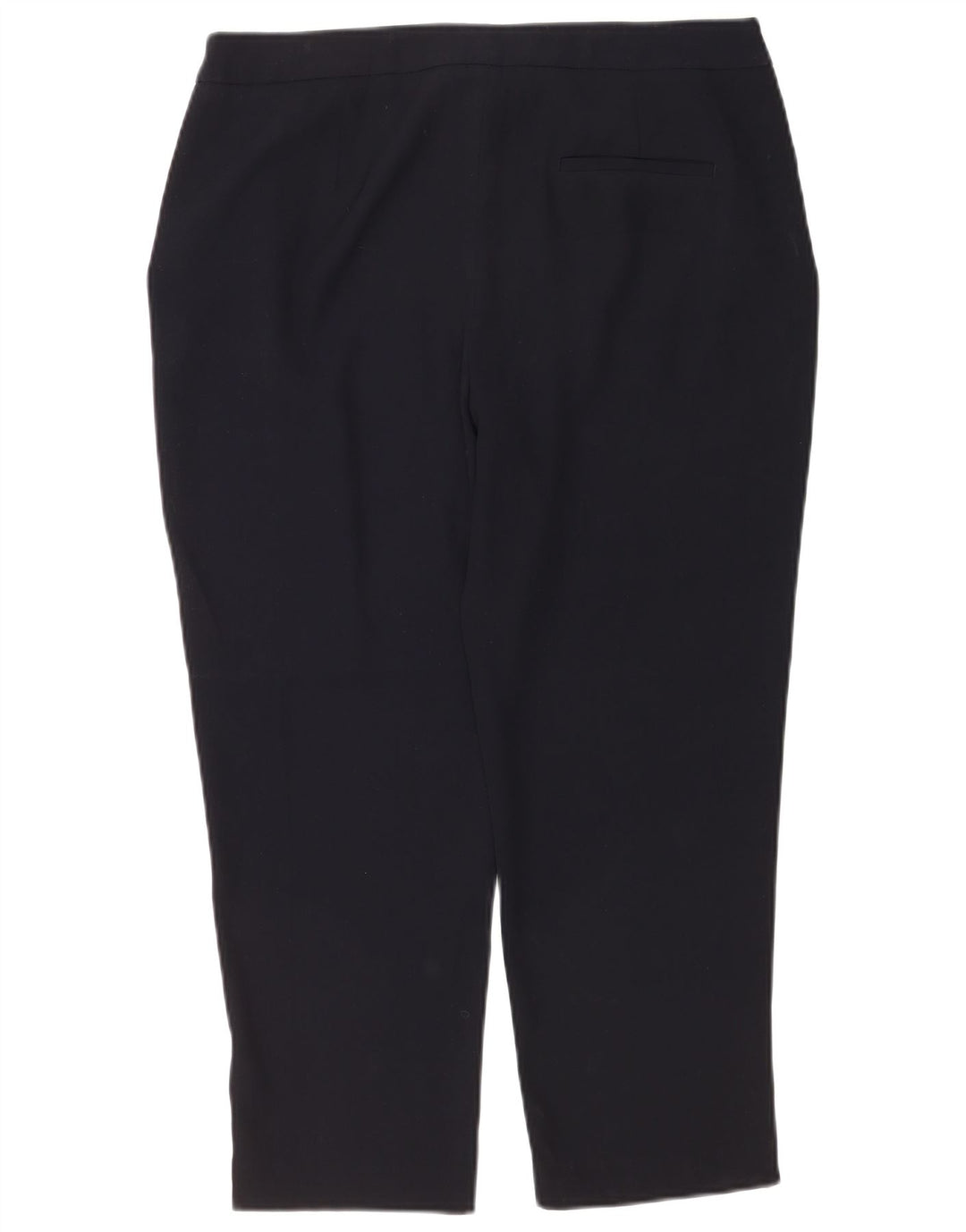 Zara Mujer Pantalón Corto Cónico Grande W30 L25 Poliéster Azul Marino