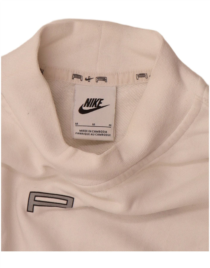 Nike - Sudadera corta extragrande para mujer, talla 40, talla mediana, color blanco