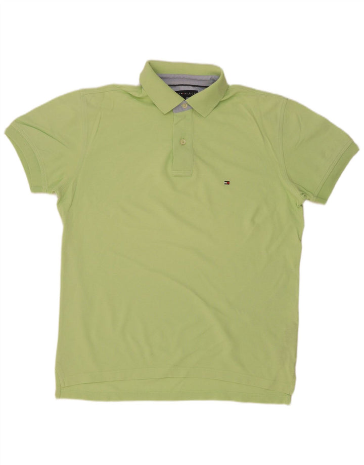 Polo Tommy Hilfiger Hombre Algodón Verde Medio
