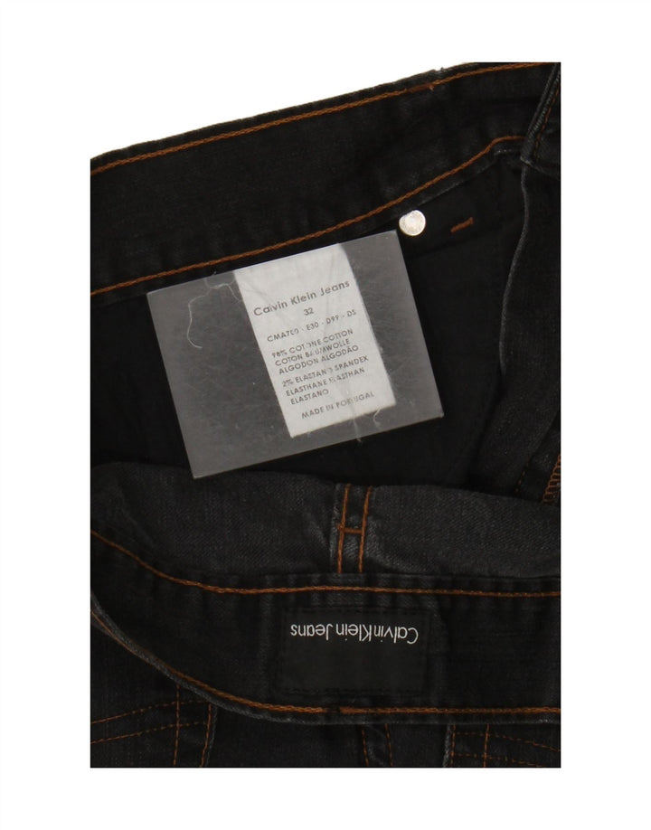 Calvin Klein Jeans rectos para hombre W32 L33 Algodón negro