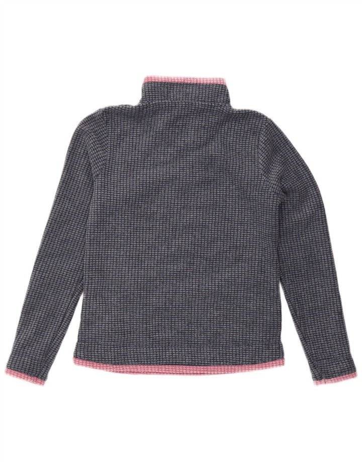 WEIRD FISH Jersey polar con cuello y cremallera para mujer UK 8 Small Poliéster azul marino