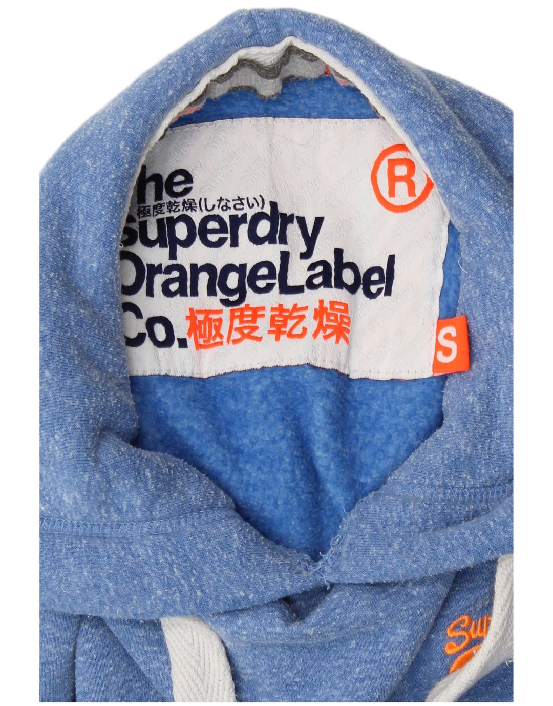 Superdry Jersey con capucha para mujer UK 8 Small Poliéster moteado azul