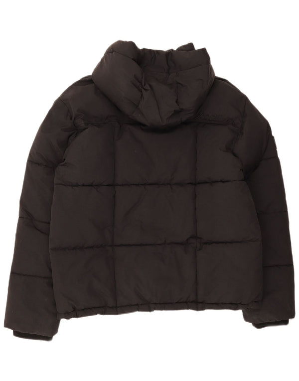 Superdry Chaqueta acolchada con capucha para hombre UK 42 XL Nylon negro