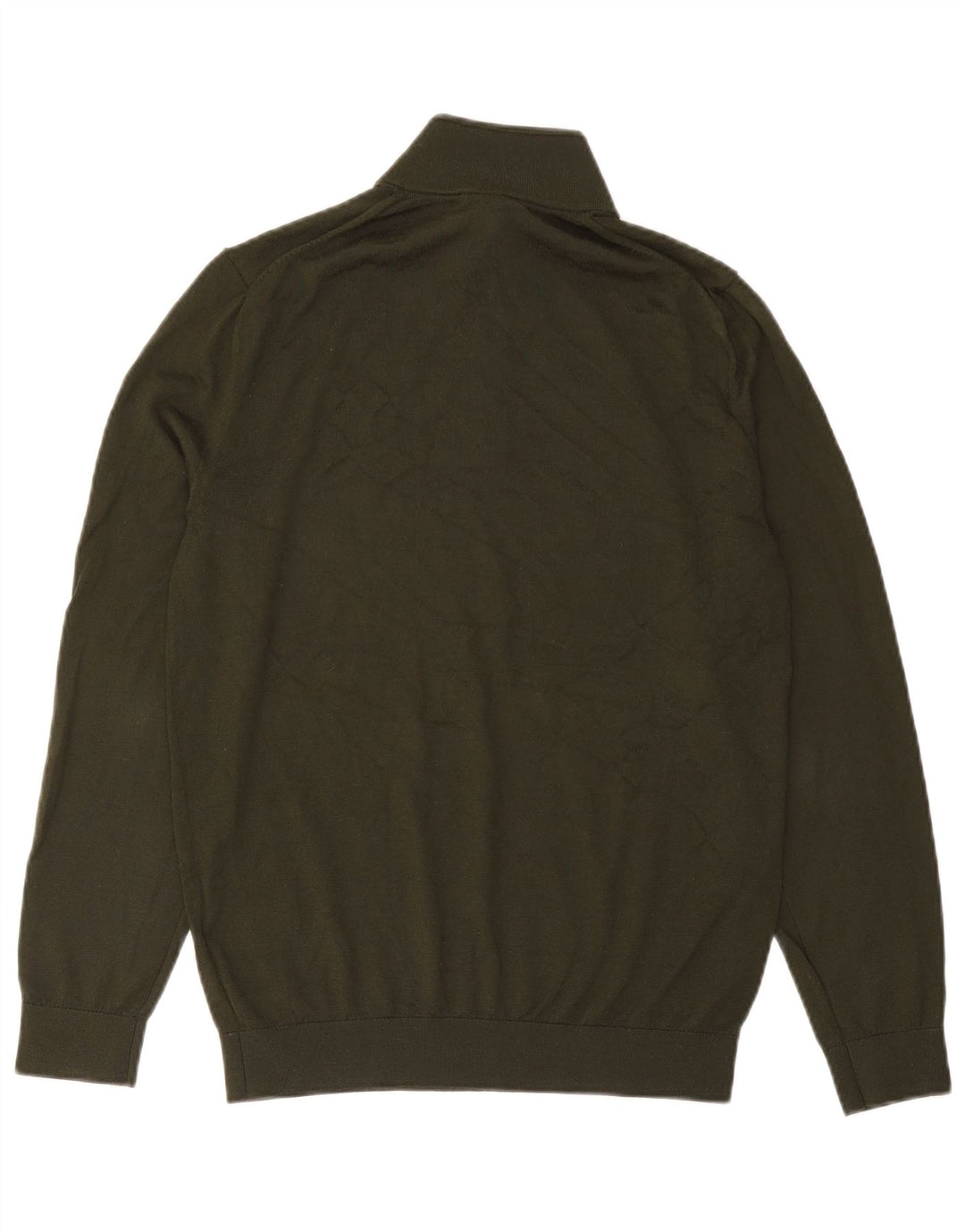 Jersey Reiss Hombre Con Cremallera Y Cuello En Acrílico Verde Grande