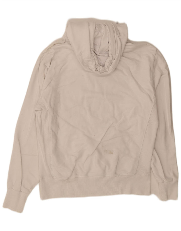 Superdry Jersey con capucha y estampado gráfico para hombre, talla pequeña, de algodón blanco