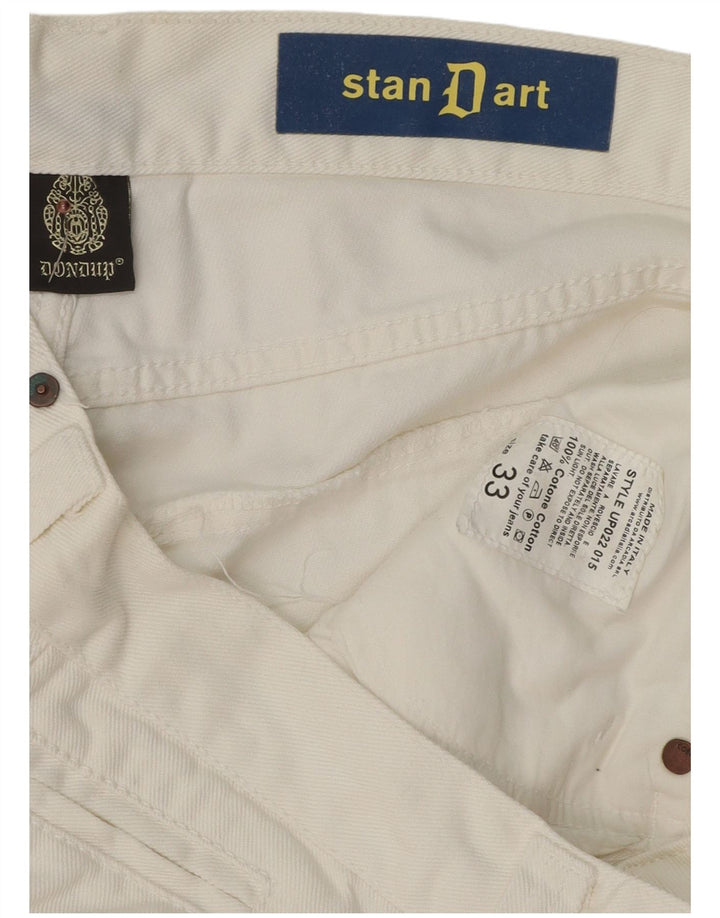 Dondup Vaqueros rectos Stan Dart para hombre W33 L32 Algodón blanco