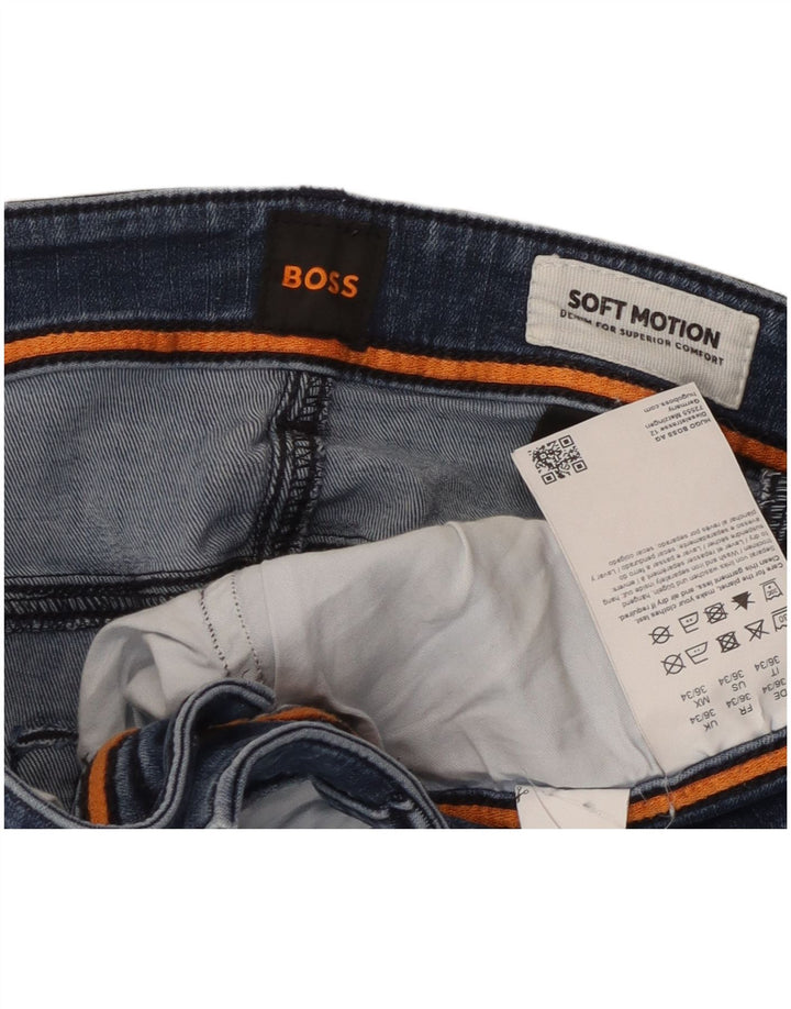 Vaqueros Hugo Boss Mujer Soft Motion Slim W36 L34 Algodón Azul