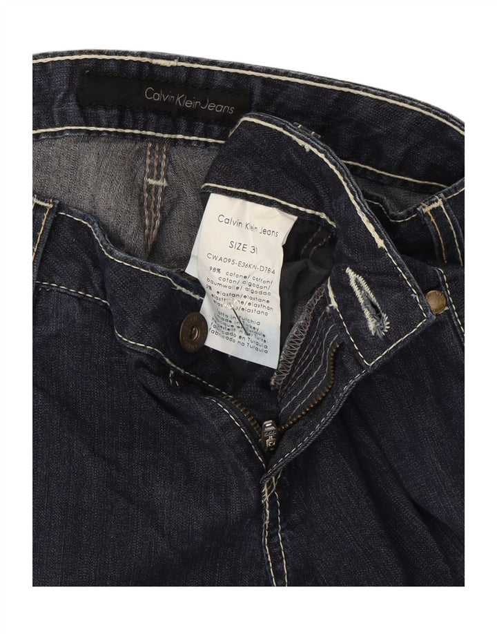 Pantalones cortos de mezclilla Calvin Klein para mujer W31 Algodón azul marino medio