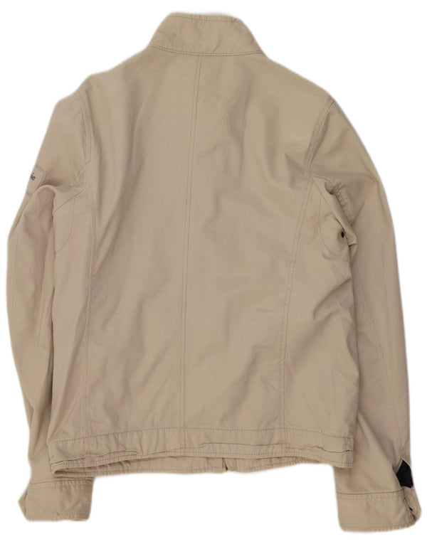 Abercrombie & Fitch Chaqueta bomber para hombre Reino Unido 40 Grande Algodón beige