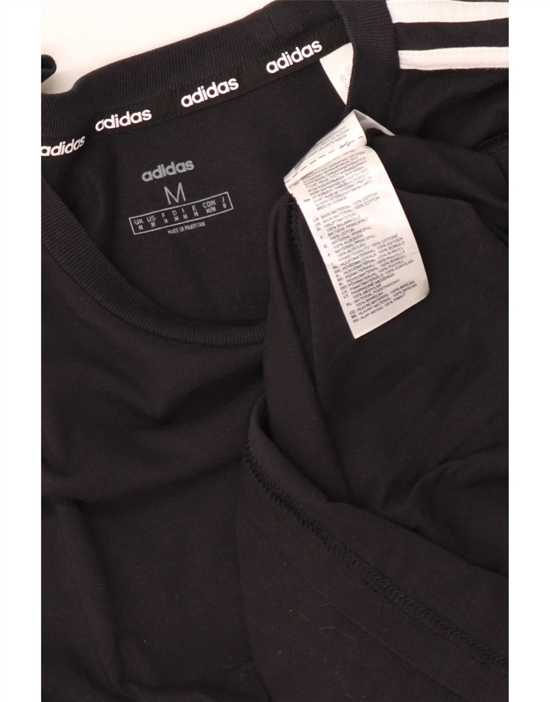 Adidas Hombre Top Manga Larga Medio Negro Algodón