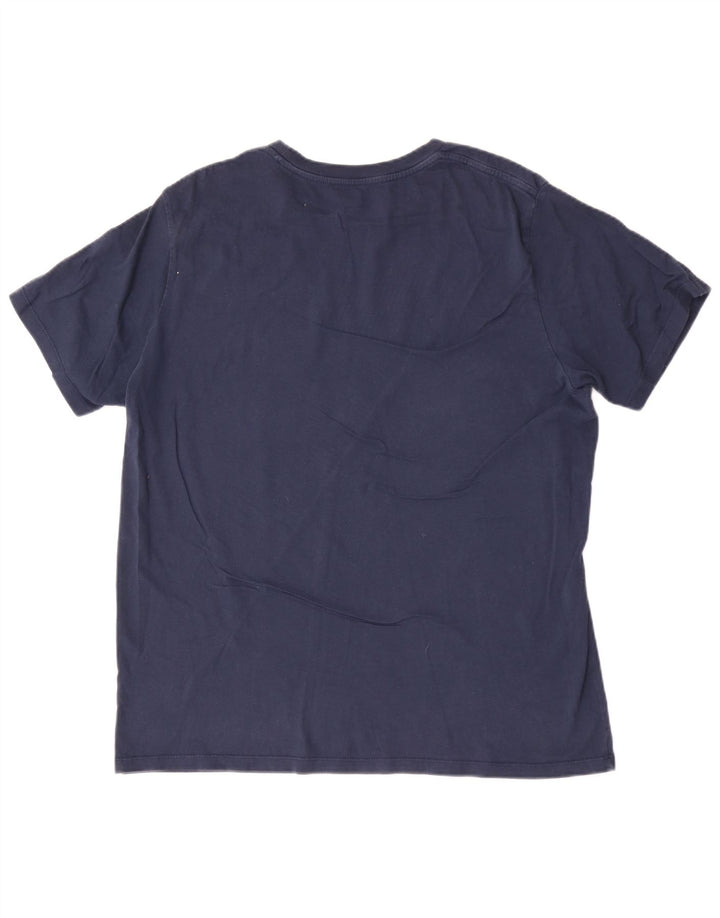 Levi's Camiseta con gráfico de ajuste estándar para hombre, talla grande, azul marino