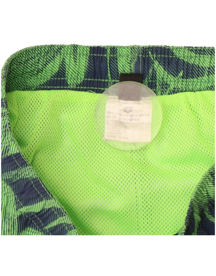 ARENA Pantalón corto deportivo Niño 14-15 años Verde Floral Poliéster