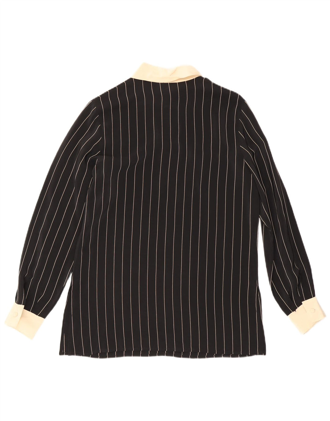 Blusa tipo jersey para mujer Gianfrediani IT 42 Seda mediana a rayas negras