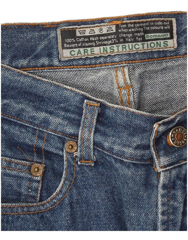Vaqueros Romanos De Talle Alto Y Slim Para Mujer W28 L27 Algodón Azul