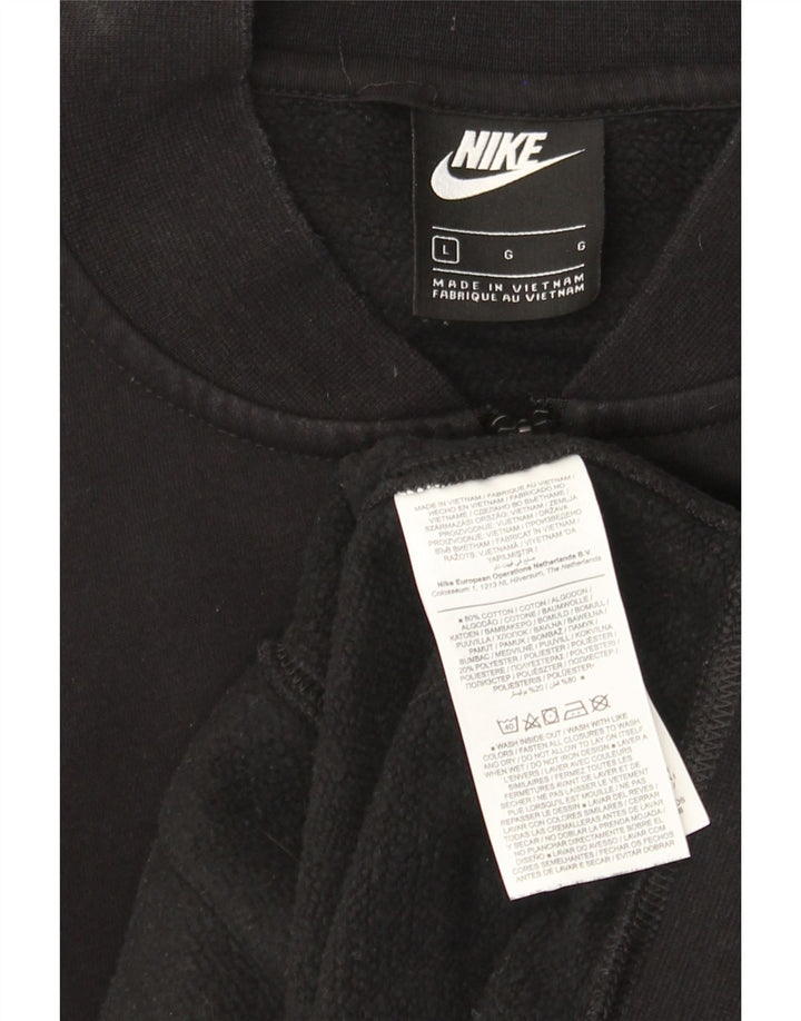 Nike - Chaqueta de chándal para hombre, talla grande, algodón negro