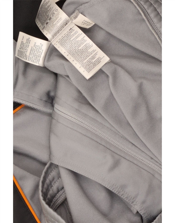Adidas Hombre Chándal Top Chaqueta Gris Medio Colorblock Poliéster