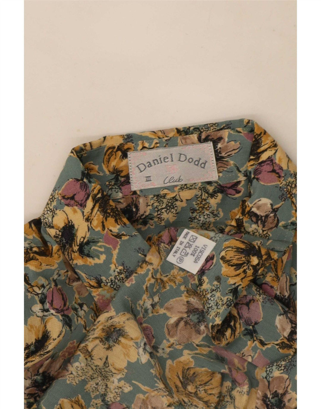 Camisa Daniel Dodd Hombre Viscosa Floral Verde Medio