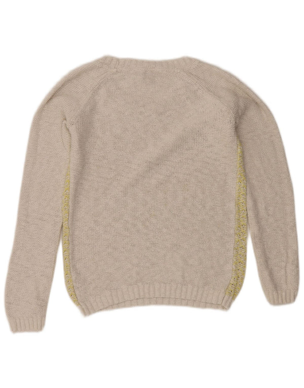 Jersey tipo jersey corto con cuello barco para mujer de Fat Face UK 40 Small Blanco Colorblock