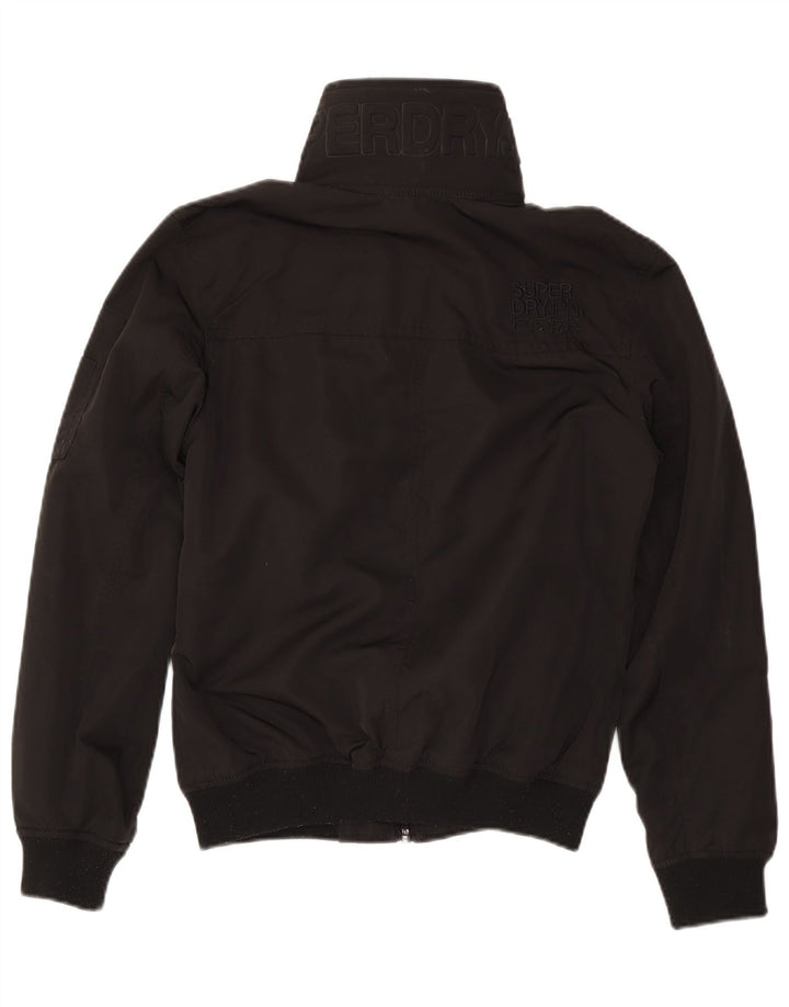 Superdry Chaqueta Bomber Con Estampado Para Hombre ES 38 Mediano Poliéster Negro