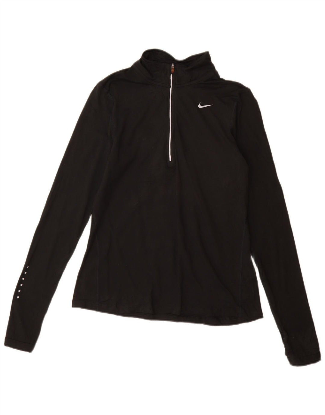 Nike Dri Fit - Chándal con cremallera y cuello para mujer, talla S, color negro