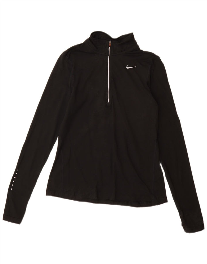 Nike Dri Fit - Chándal con cremallera y cuello para mujer, talla S, color negro