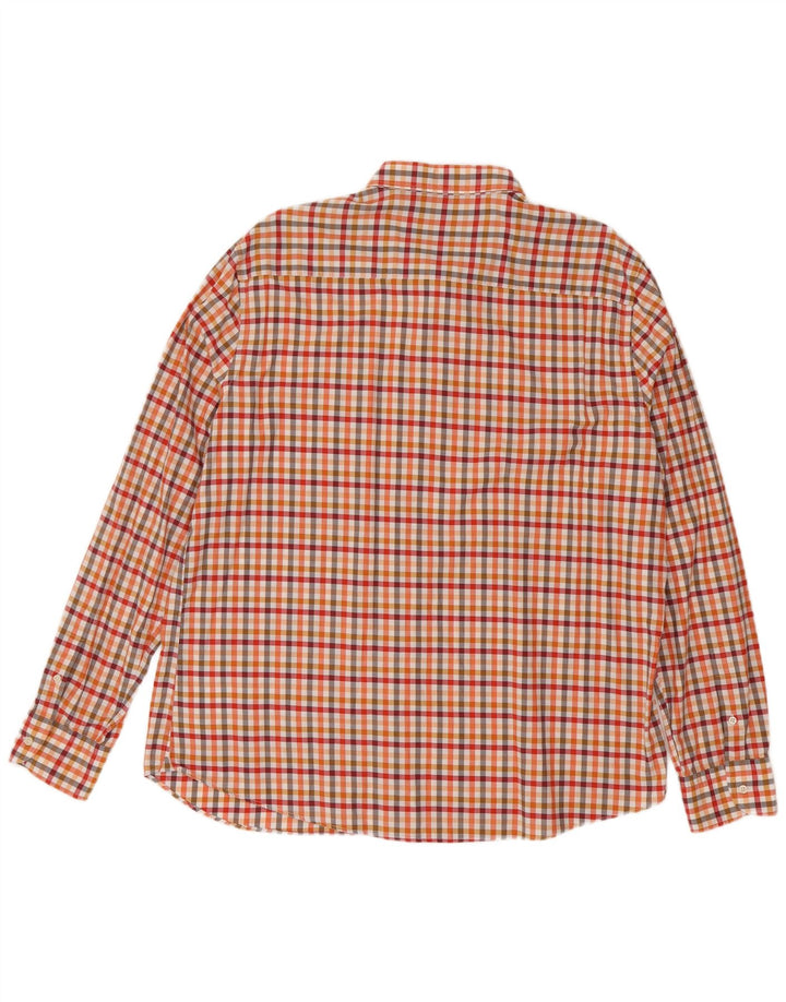 Camisa Hombre Massimo Dutti 2XL Cuadros Amarillos