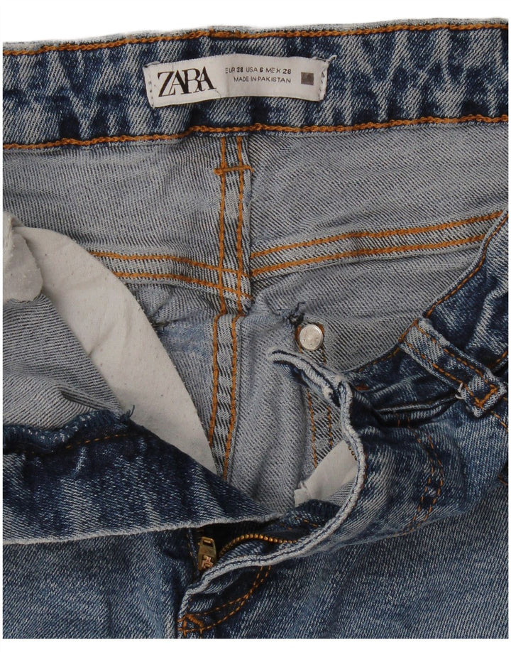 Zara Jeans Acampanados Para Mujer EU 38 Small W28 L33 Azul