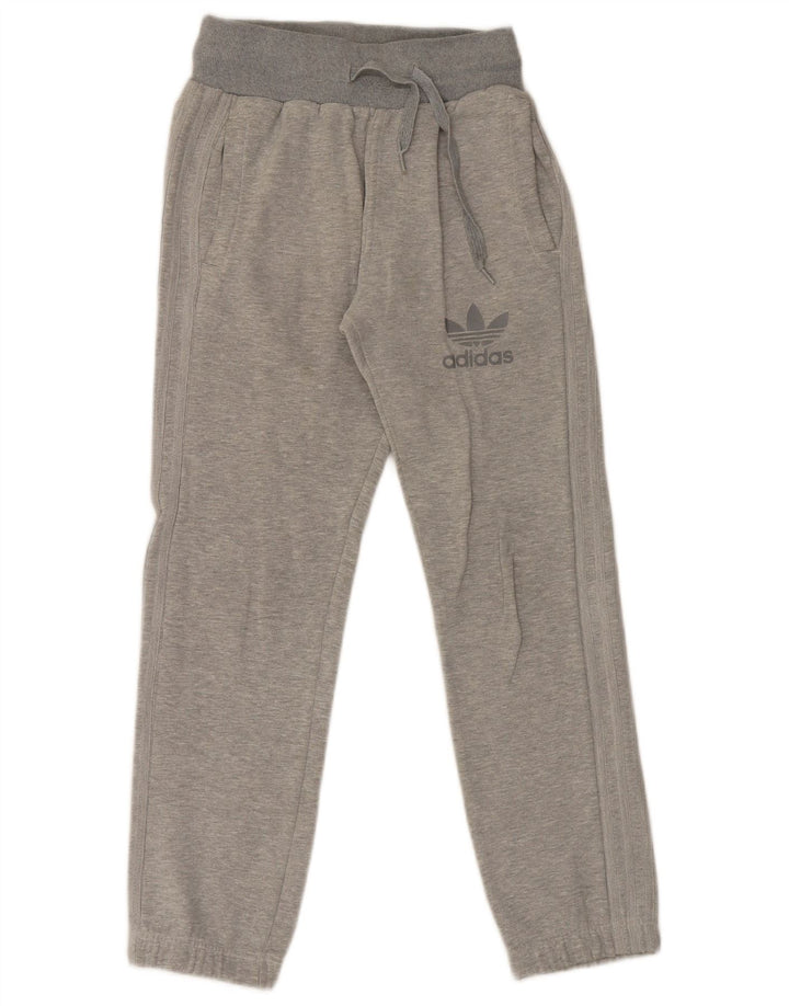 Adidas Hombre Pantalones De Chándal Joggers Gris Medio Colorblock Algodón