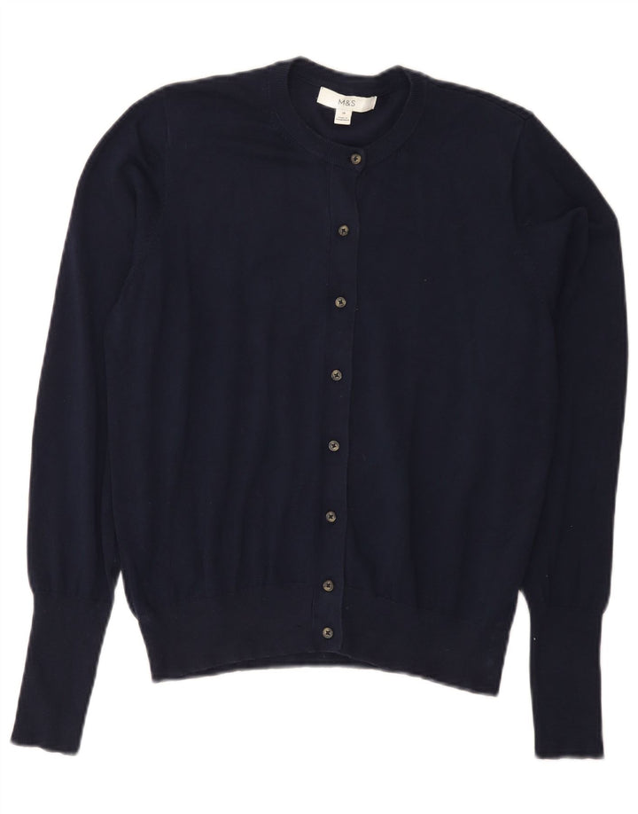 Marks & Spencer - Cárdigan para mujer, talla 40, talla mediana, viscosa, color azul marino