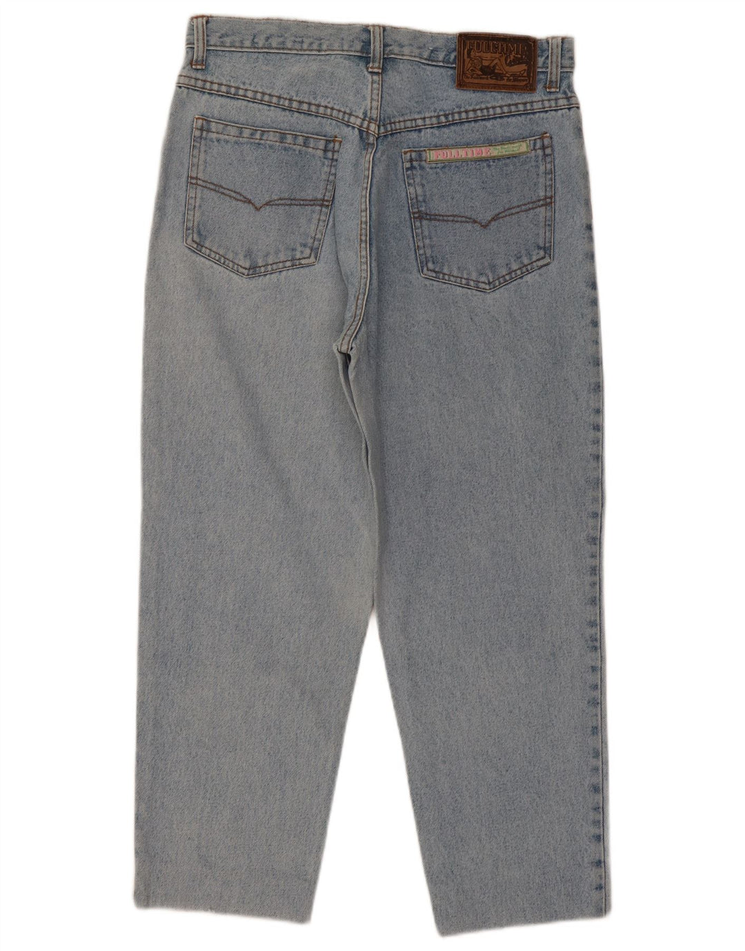 Vaqueros cónicos vintage para mujer W32 L26 azul