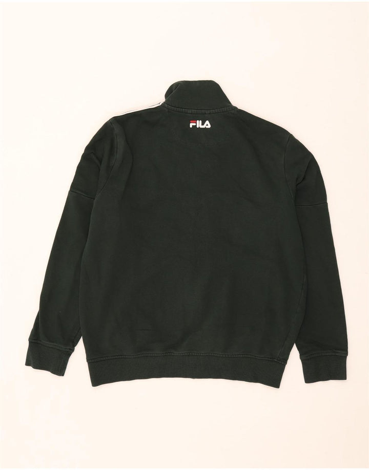 Fila Hombre Chándal Top Chaqueta Pequeña Algodón A Rayas Caqui