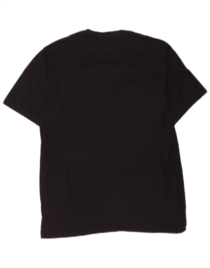 Nike Camiseta gráfica para hombre Top mediano de algodón negro