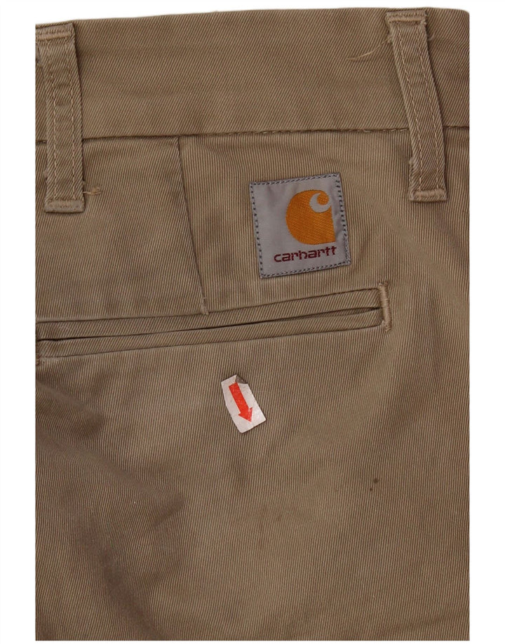CARHARTT Pantalón chino ajustado para hombre W29 L32 Algodón beige