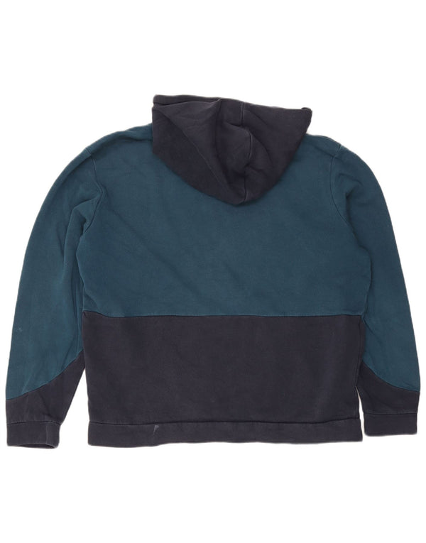 Jack & Jones Hombre Sudadera Con Capucha Gráfica 2XL Azul Marino Colorblock Algodón