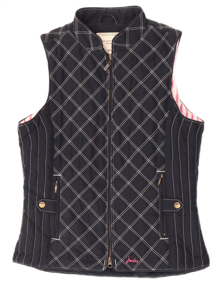 Chaleco acolchado para mujer Joules UK 40 Small Azul marino Argyle/Diamond Poliéster