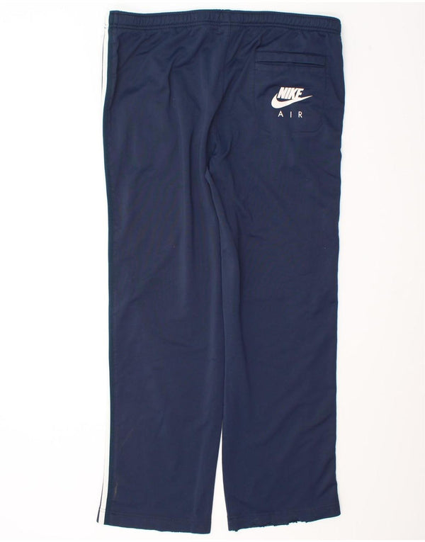 Nike Mens Air Chándal Pantalones UK 34/36 Grande Azul Marino Poliéster