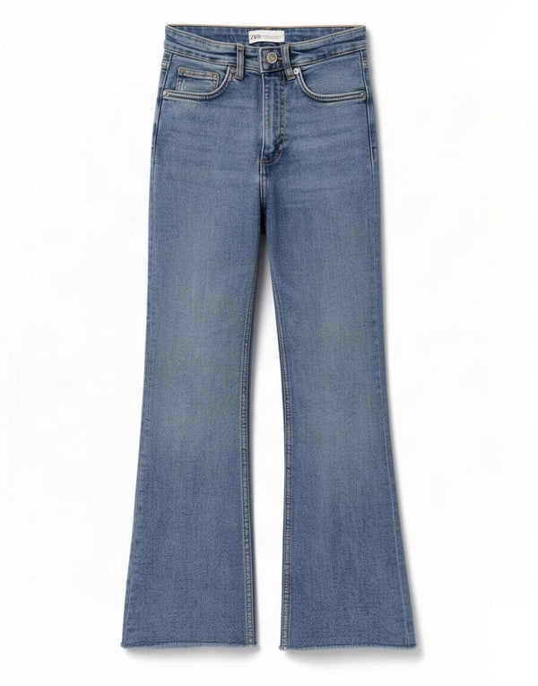 Zara Vaqueros Bootcut Mujer EU 34 2XS W24 L24 Azul
