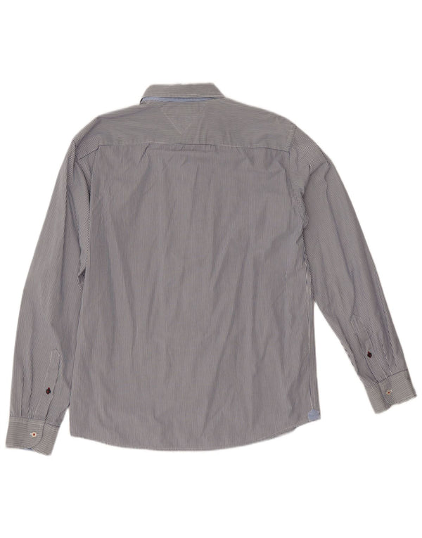 Tommy Hilfiger Camisa Vintage Fit De Algodón A Rayas Azul Grande Para Hombre