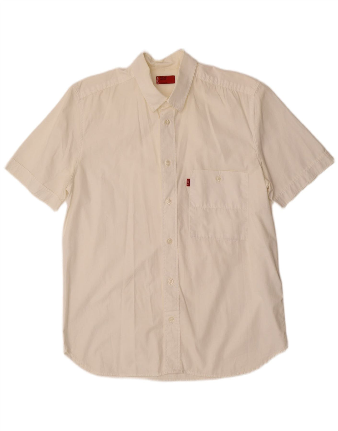 LEVI'S Camisa Manga Corta Medium Off White Algodón Hombre