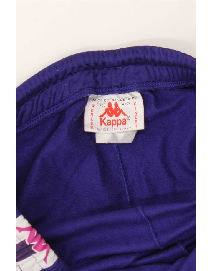 Kappa Mens Graphic Sport Shorts Large Purple Colourblock Polyester