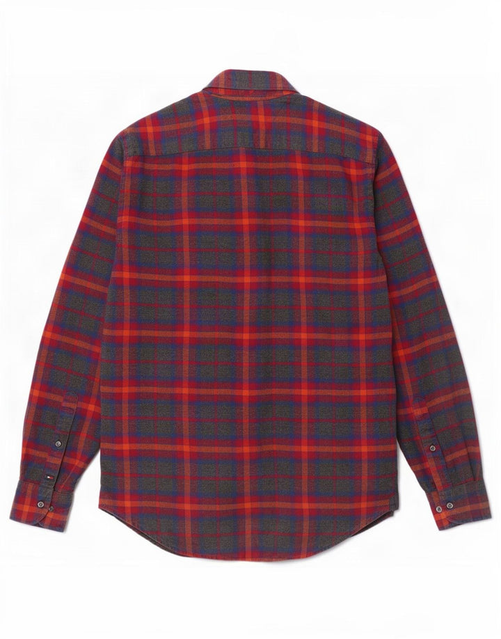 Tommy Hilfiger Camisa De Franela De Algodón A Cuadros Rojo Medio | Hombre