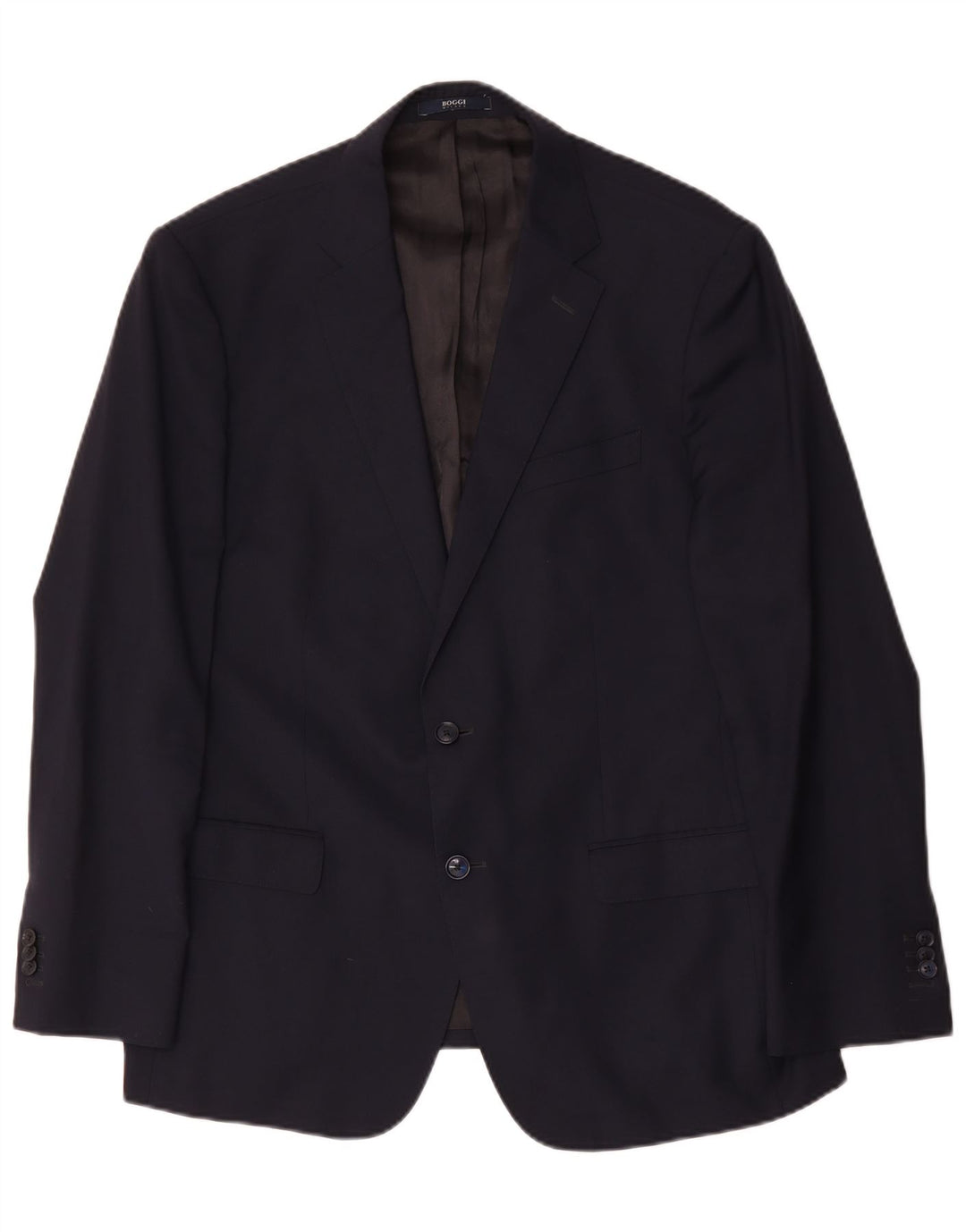 Boggi Chaqueta Milano de 2 Botones para Hombre IT 56 3XL Lana Azul Marino
