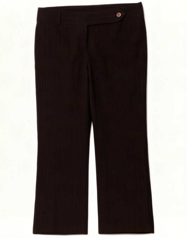 Pantalones de traje para mujer Marks & Spencer UK 16 Large W36 L29 Rayas negras