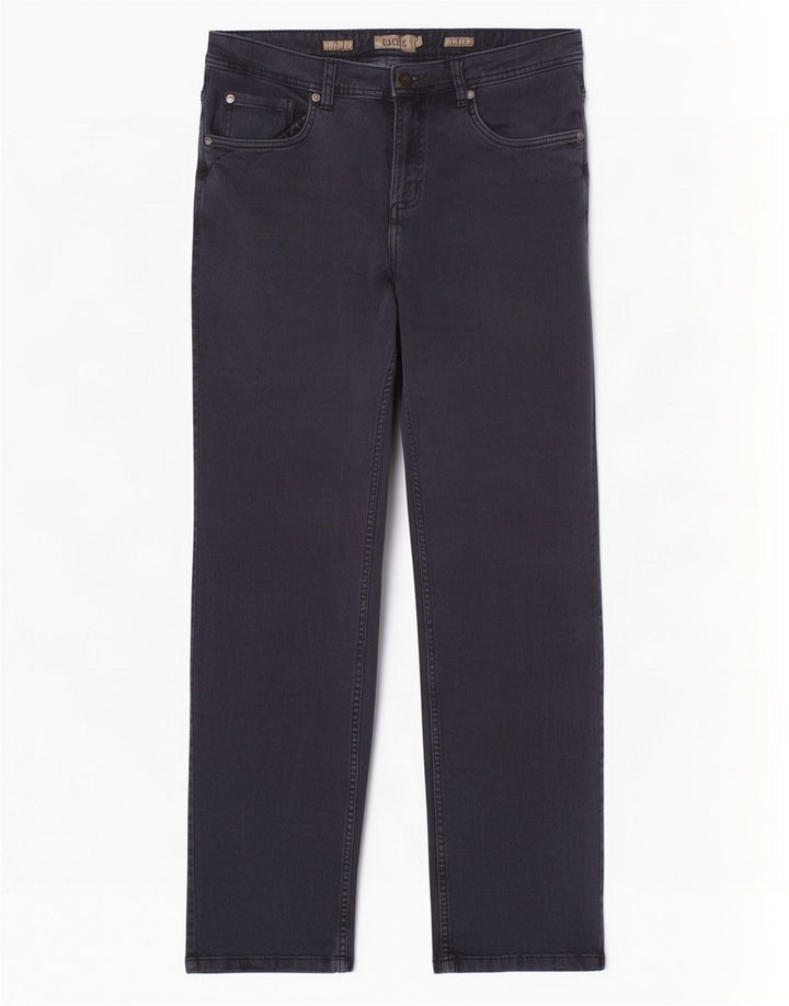 Dack's Jeans rectos para hombre IT 50 Large W32 L31 Algodón azul marino