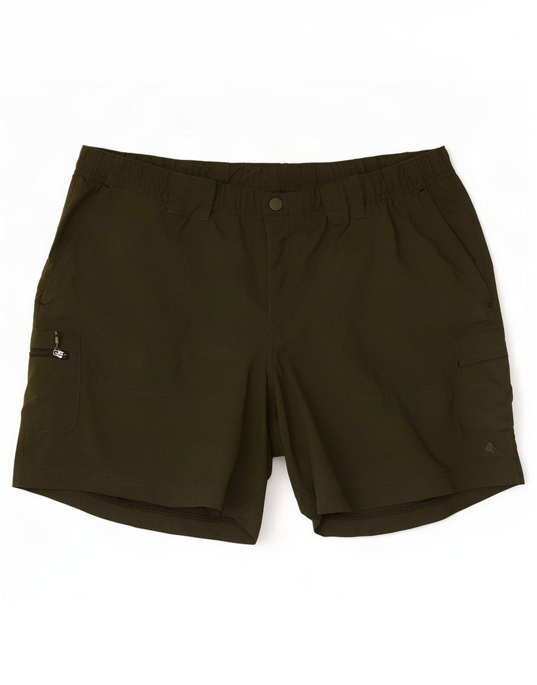 Pantalones cortos cargo Columbia para hombre medianos W32 poliéster verde