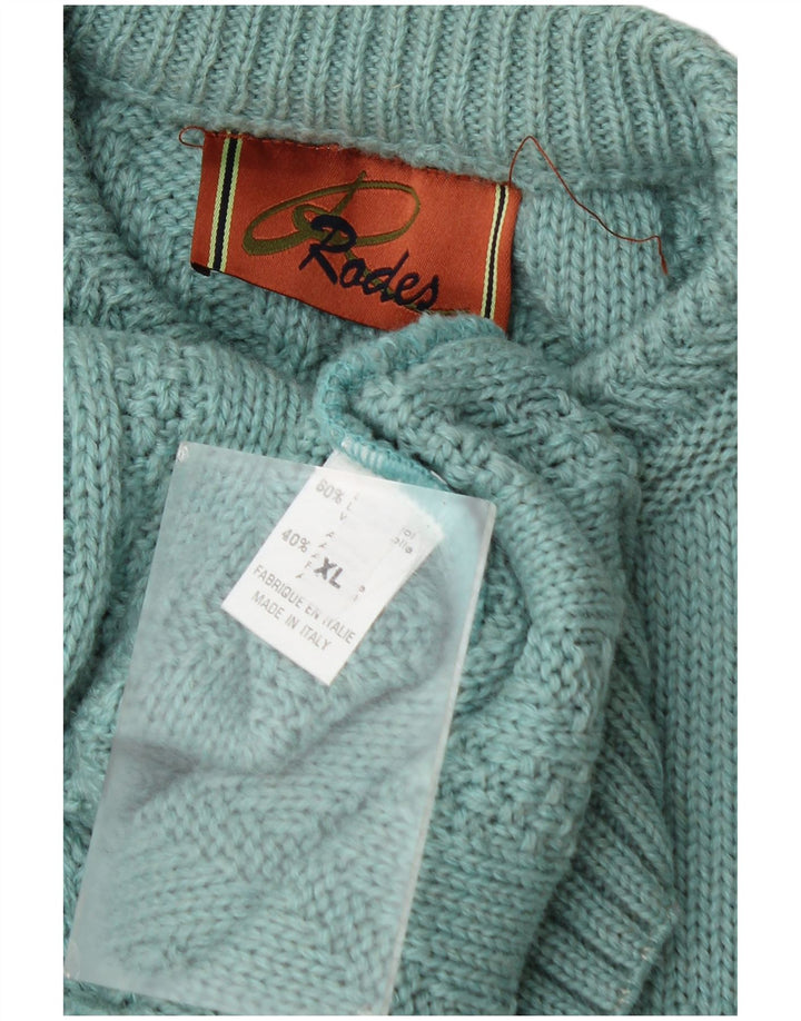 Rodes Jersey De Cuello Redondo Hombre XL Lana Verde