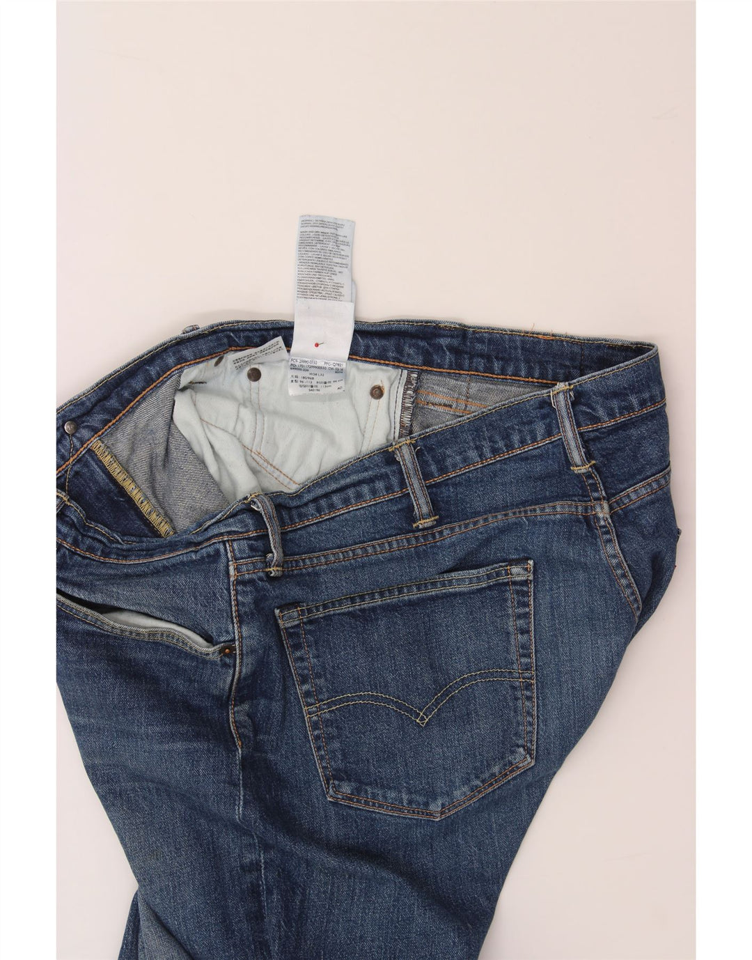 LEVI'S Vaqueros rectos para hombre W38 L32 Algodón azul