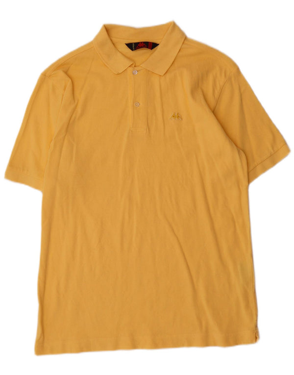 Polo Kappa Hombre De Algodón Amarillo Medio
